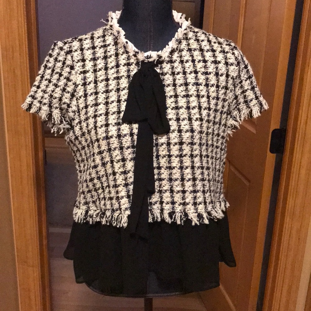 Zara tweed top